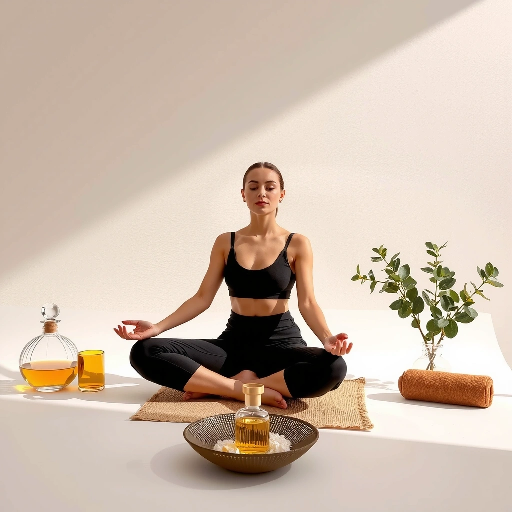 Luxury wellness lifestyle background
